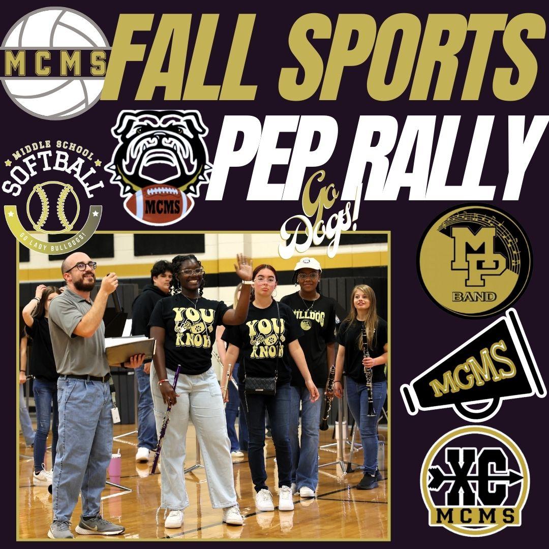 mcms fall sports pep rally