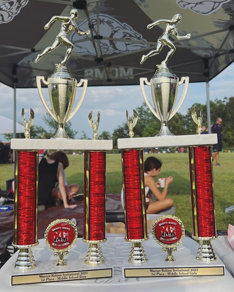XC 1st place trophies