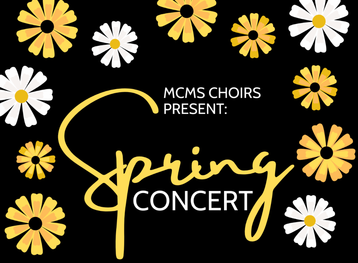 MCMS Choirs present Spring Concert on Tuesday May 7 at 7pm. The concert will be at the Monroe County Fine Arts Center. Admission is free.