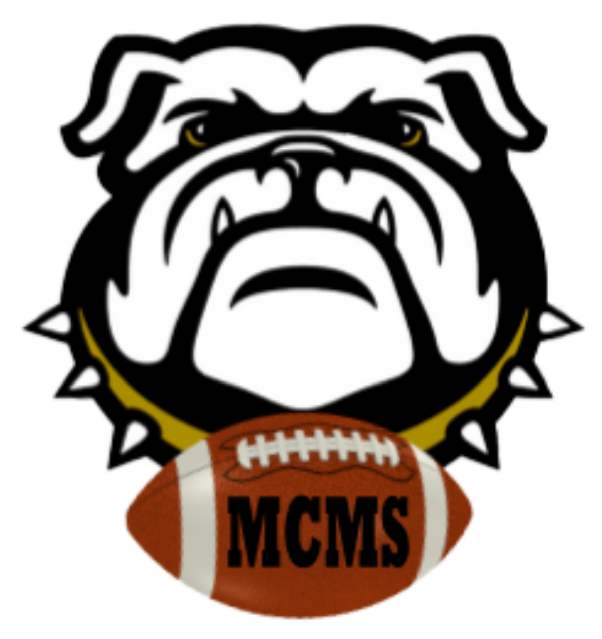 MCMS football bulldog logo