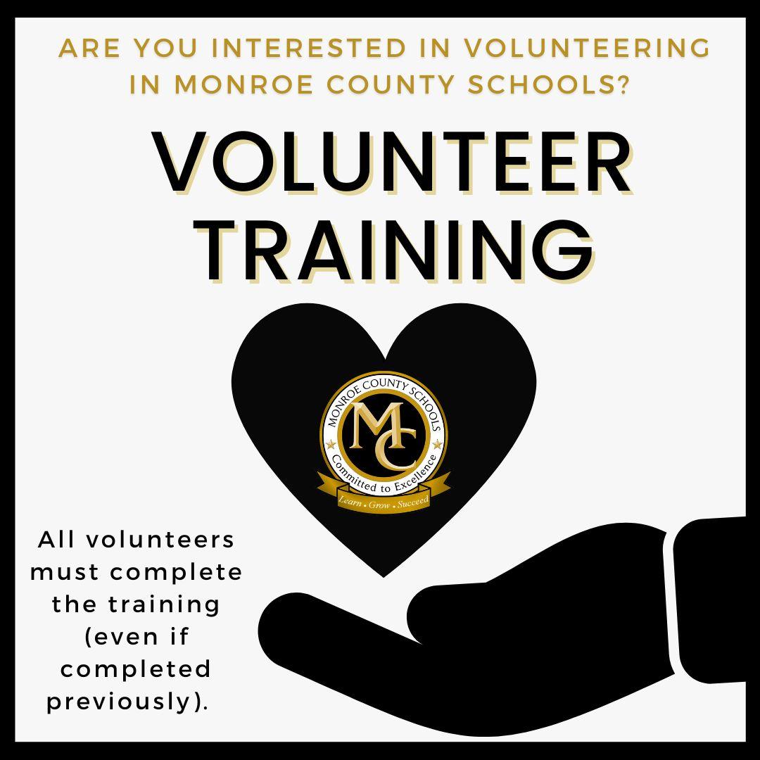 Information for volunteering for Monroe County Schools