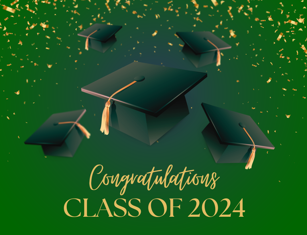 Class of 2024 Graduation caps
