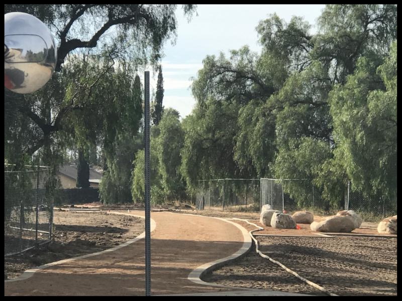 Start of walking trail
