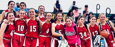 7th & 8th girls basketball team