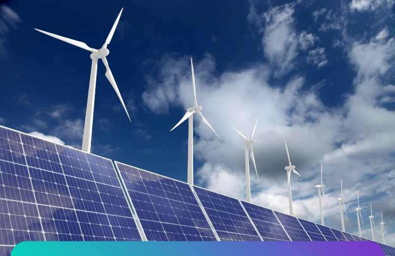 solar and wind farm