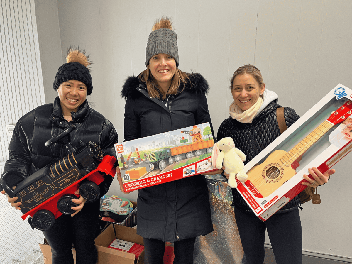 Volunteers deliver toys for Hildebrand's Holiday Market