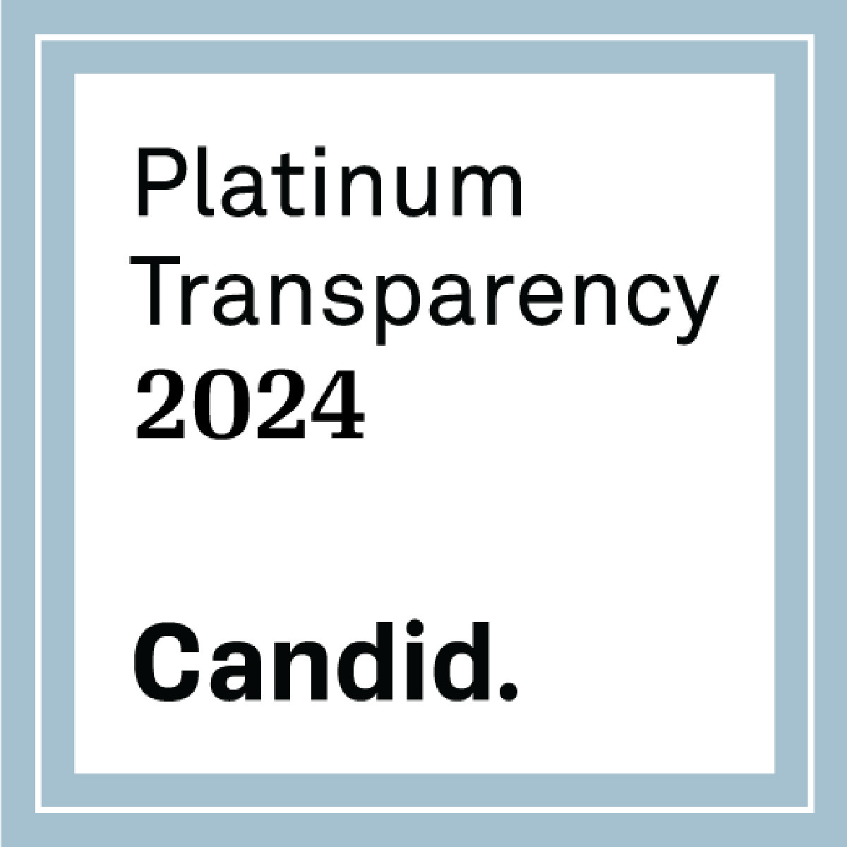 Candid 2024 Platinum Transparency Logo