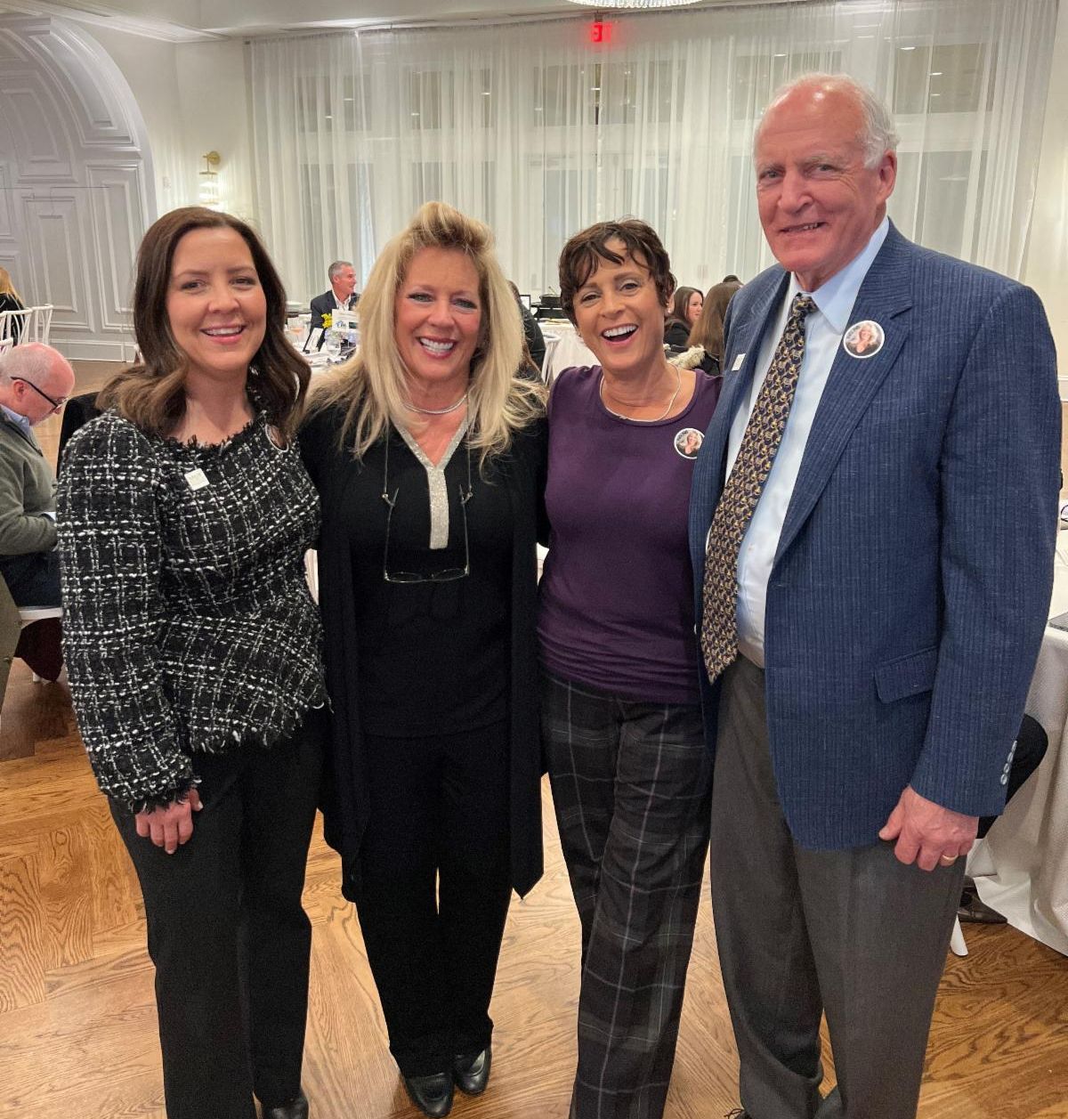 MCF Director of Development and Communications Karen Keene, Trustees Valerie Montecalvo and Holly Boylan Flego, Executive Director Bill Kastning at the EMACC Spinnaker Awards on March 20, 2024