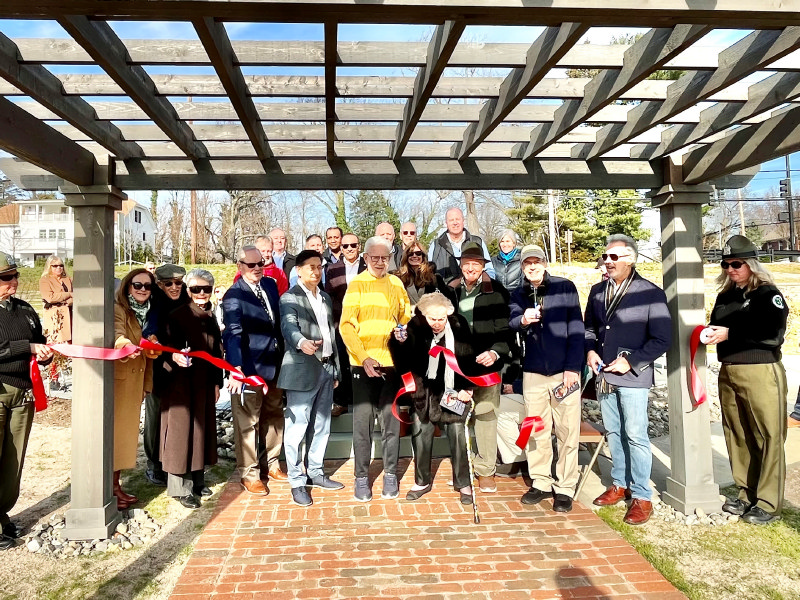 MCF hosted a dedication ceremony on Saturday, December 9, 2023 for a new seating area at Swimming River Park in Middletown that pays tribute to Judith Stanley Coleman (1935 – 2010). The memorial was funded by donations to MCF in memory of Stanley Coleman, who was MCF’s Co-Founder and served as our president for over thirty years. Several members of MCF’s Board of Trustees and staff, along with representatives from Monmouth County and its Park System, and Judy’s family and friends shared fond memories of her at the event. 