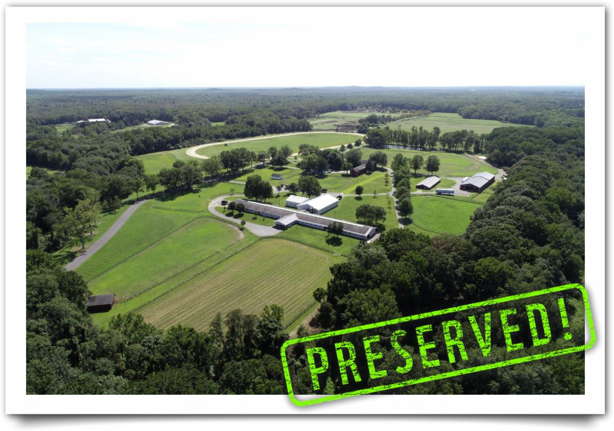 235 acres comprising a thoroughbred horse breeding and training farm in Colts Neck. Photo by Fred Yahn, Eagle Drone Solutions