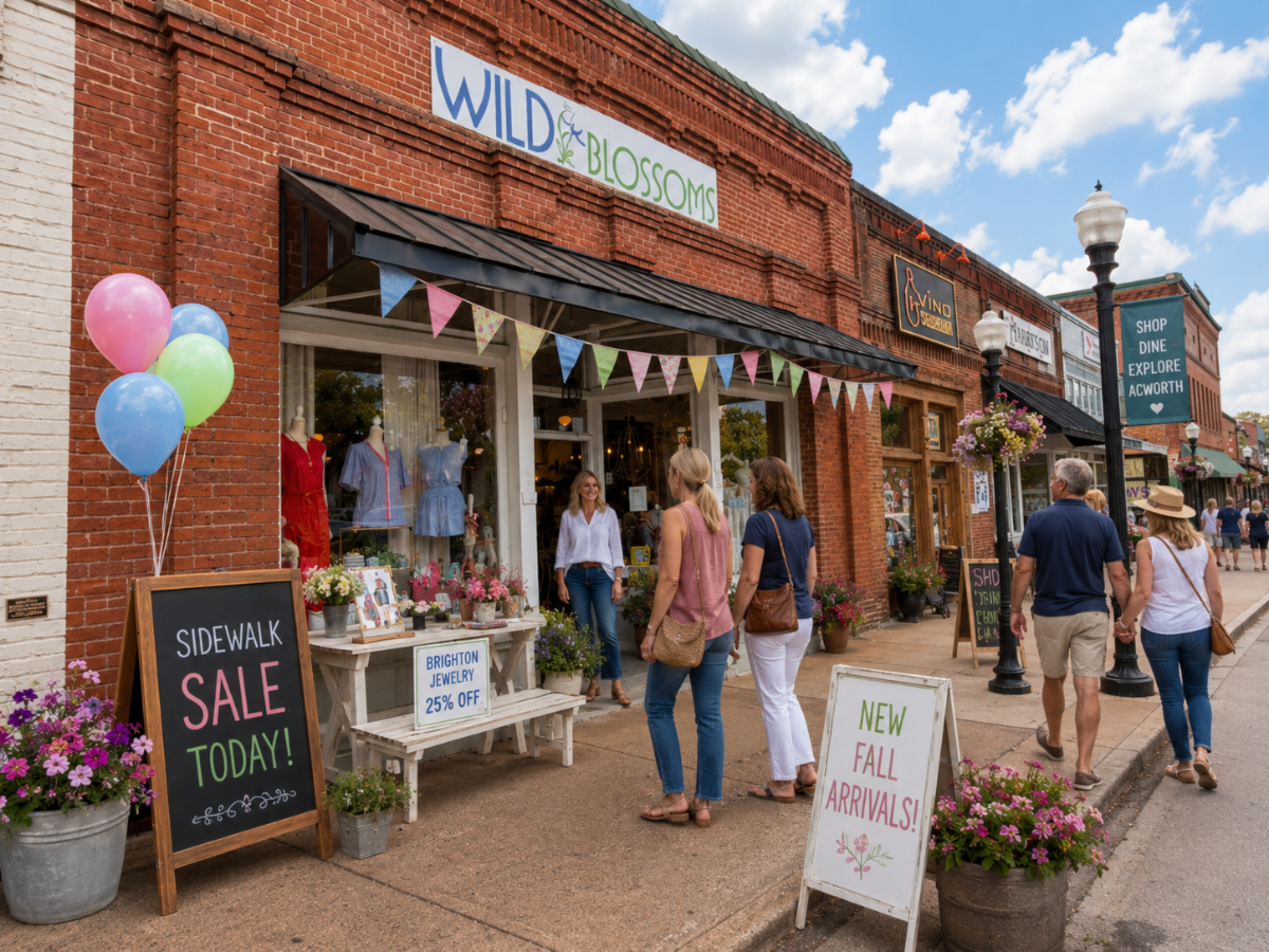 Customers wandering into Wild Blossoms