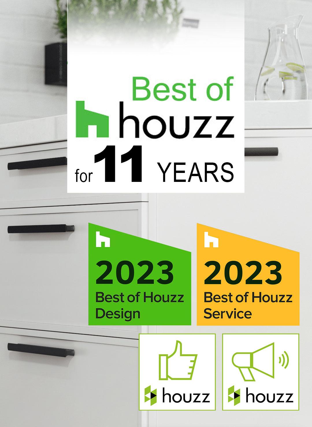 Best of Houzz for 11 Years. 2023.