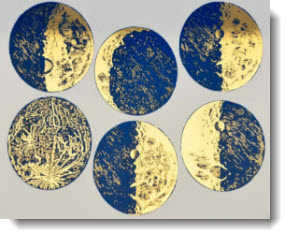 Gold & Blue Moon Decal Sheet
