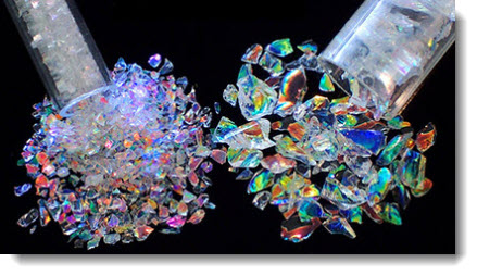 CBS Dichroic Frit Flakes vs CBS Dichroic Frit