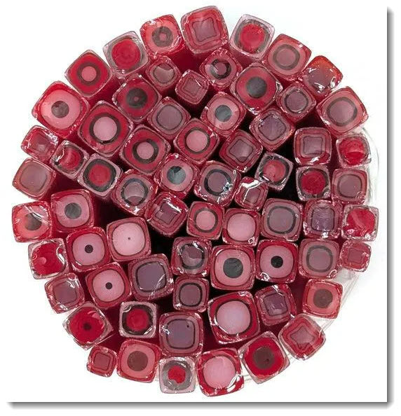 New Red & Lilac Murrini Sticks