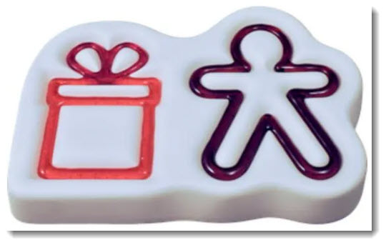 Gingerbread Man & Gift Outlines