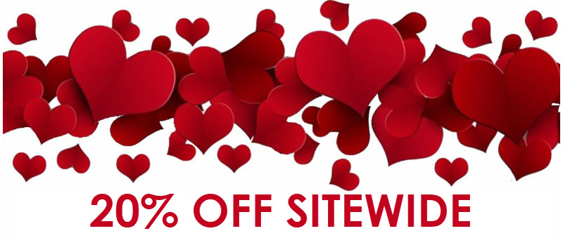 20% OFF Sitewide Valentine's Sale  code:  HEART