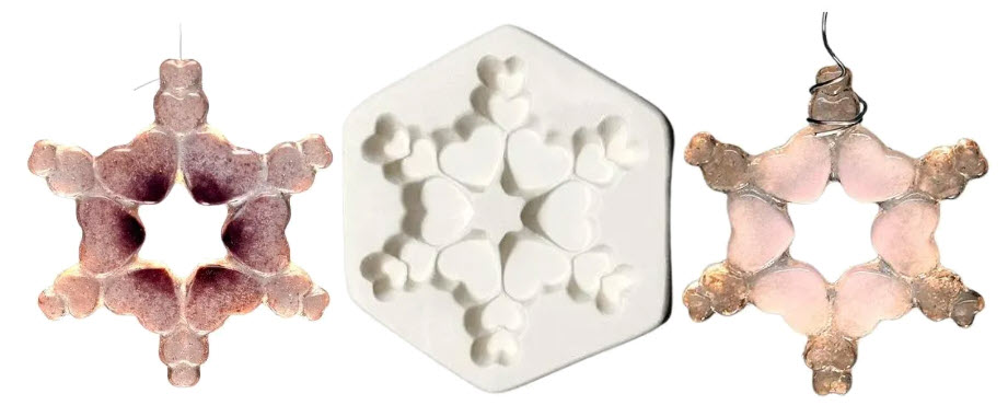 Heart Flake Casting Mold LF278