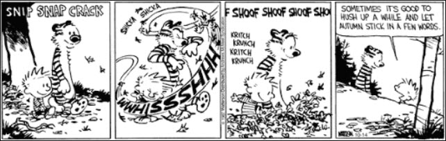 Calvin & Hobbes Autumn Comic