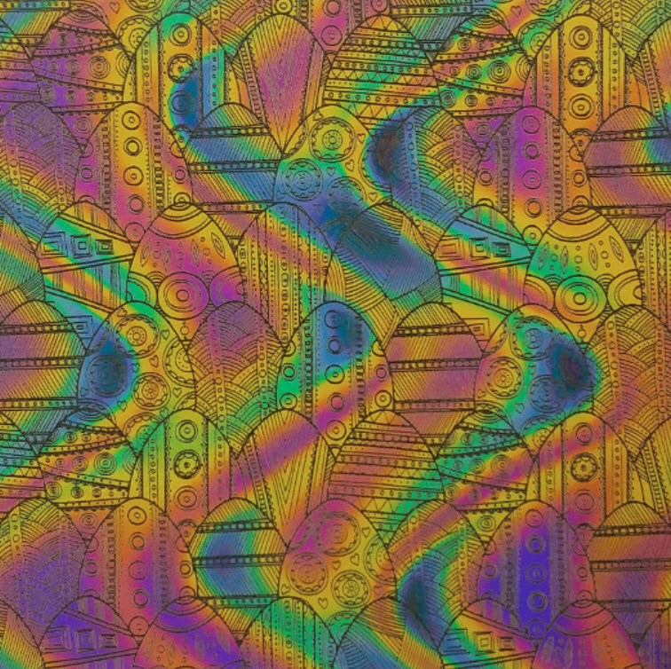 Etched Easter Eggs Pattern