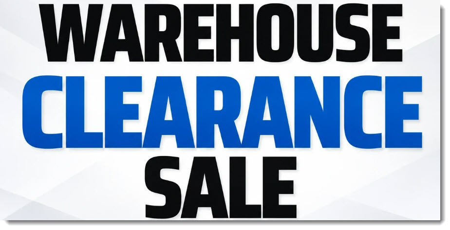 Warehouse Clearance Sale - up to 50% OFF