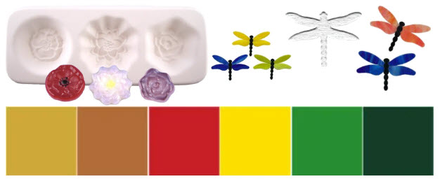 Colour de Verre Molds, Precut Shapes & Decals