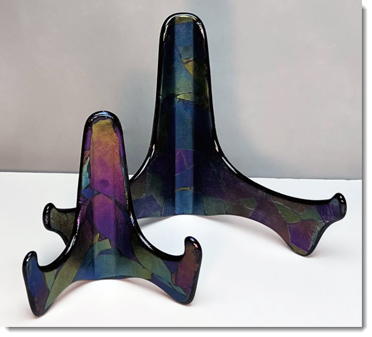 Iridescent Easel Fused Samples - Small & Large