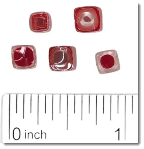 New Red & Lilac Murrini Sticks Size