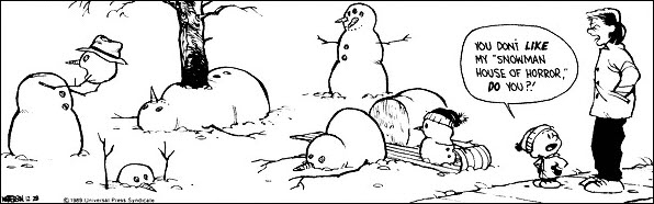 Winter Calvin & Hobbes Comic