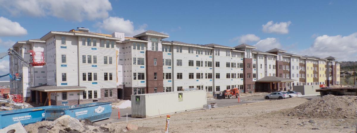 Meadow Mark apartment complex under construction in The Meadows