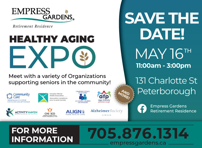 Graphic for Healthy Aging Expo on May 16 2024
