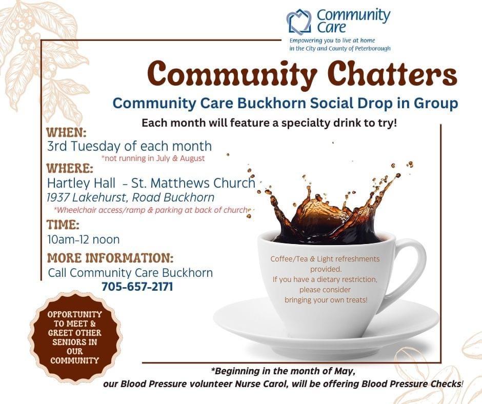 Graphic of Community Chatters social group in Buckhorn