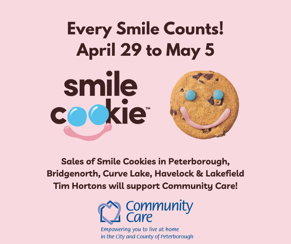 Graphic for Smile Cookie week that states Every Smile Counts