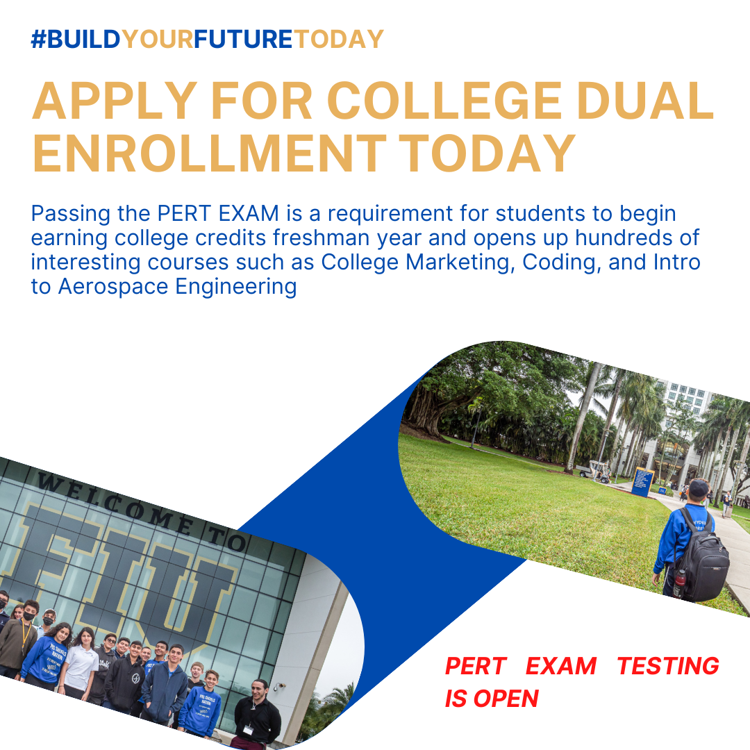 PERT Testing Information Dual Enrollment Deadline Sept 2nd