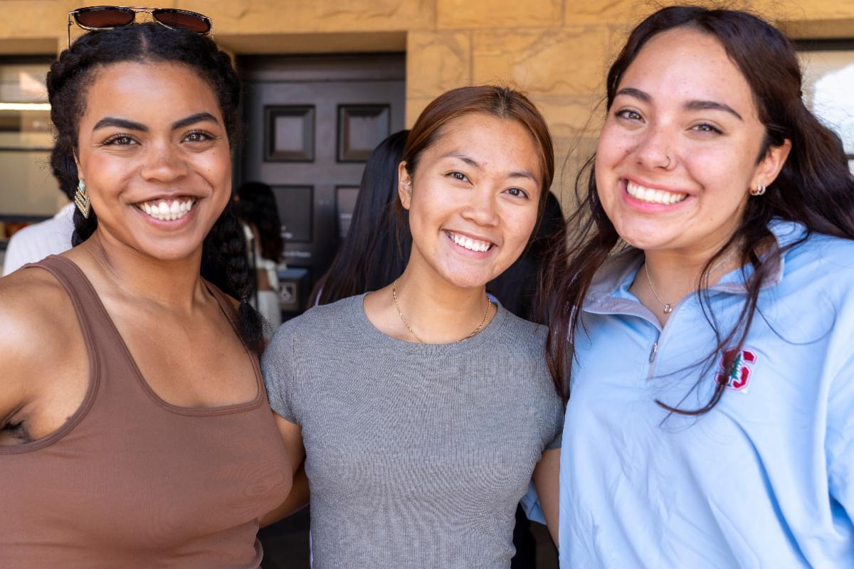 Students smile at senior celebration