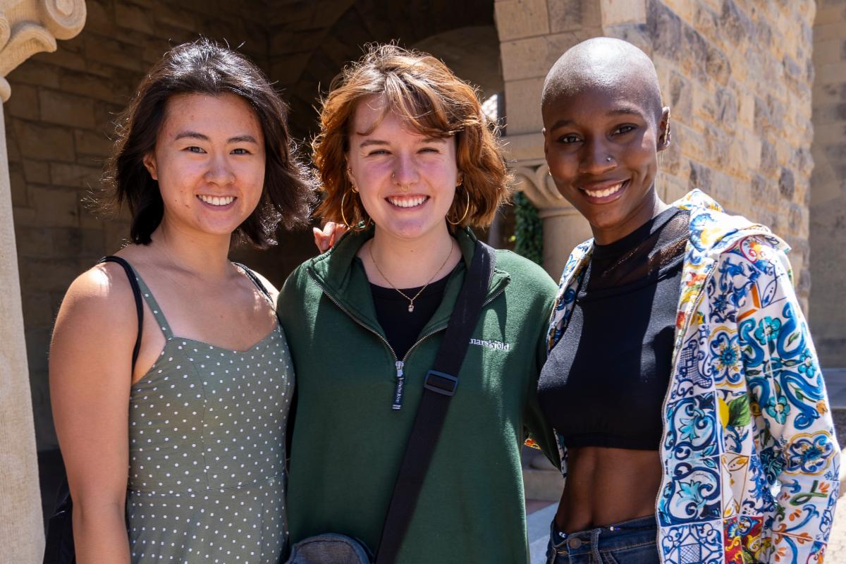 Students smile at senior celebration