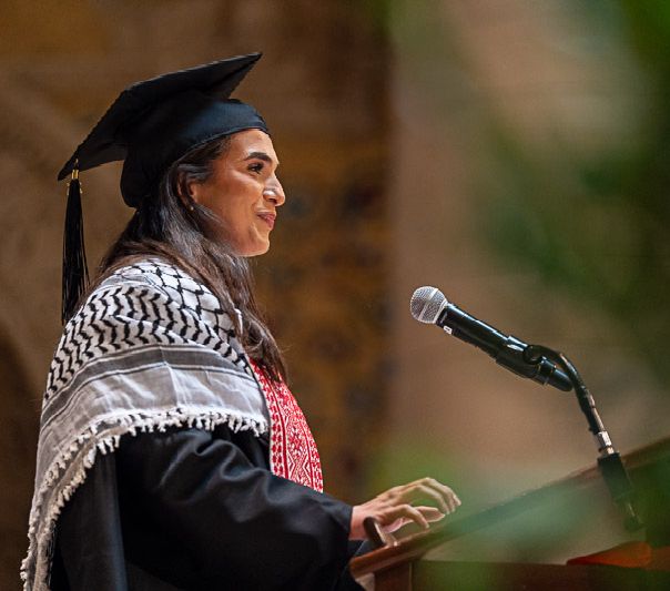 Iman Khater speaks at 2025 diploma ceremony