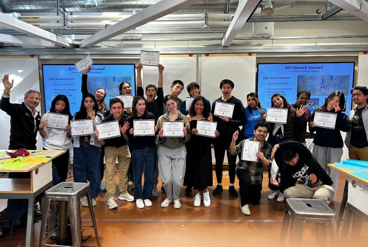 Students of HumBio 41SI celebrate the end of the class