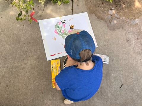 Boy drawing