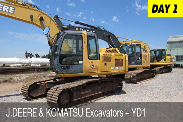 J.DEERE and KOMATSU-Excavators