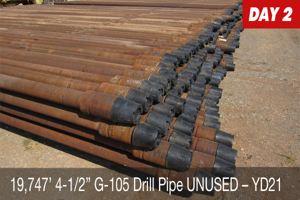 19747ft 4.5in G105 Drill Pipe UNUSED