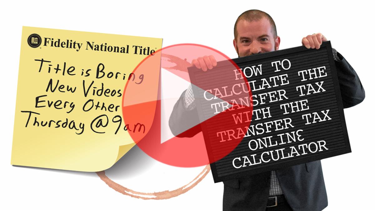 New StandAlone Transfer Tax Calculator