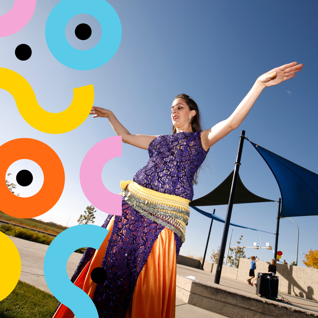 A photo of an artist performing at a past Culture Days event.