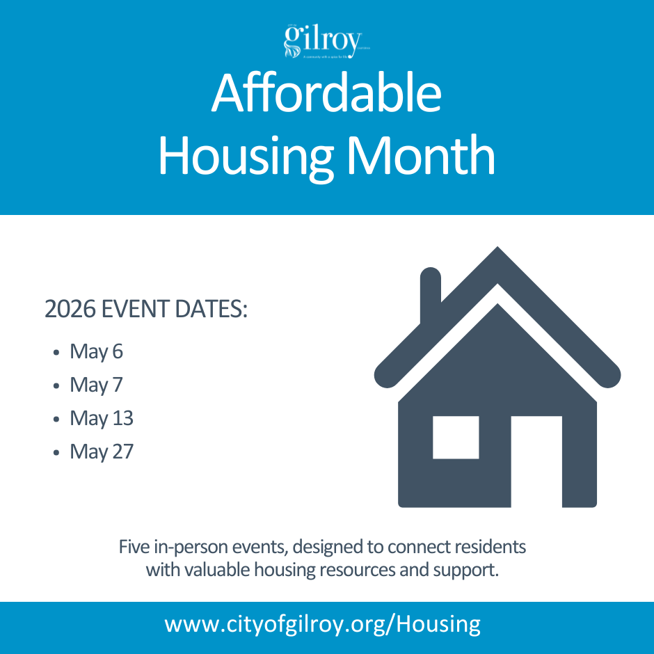 house icon with brief information about affordable housing month