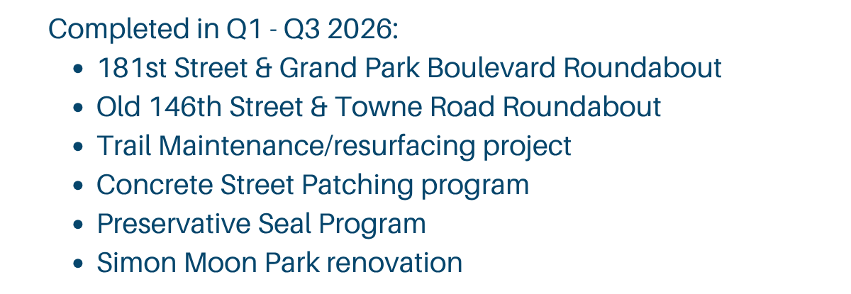 Infrastructure and Parks