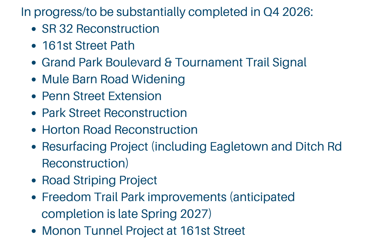 Infrastructure and Parks