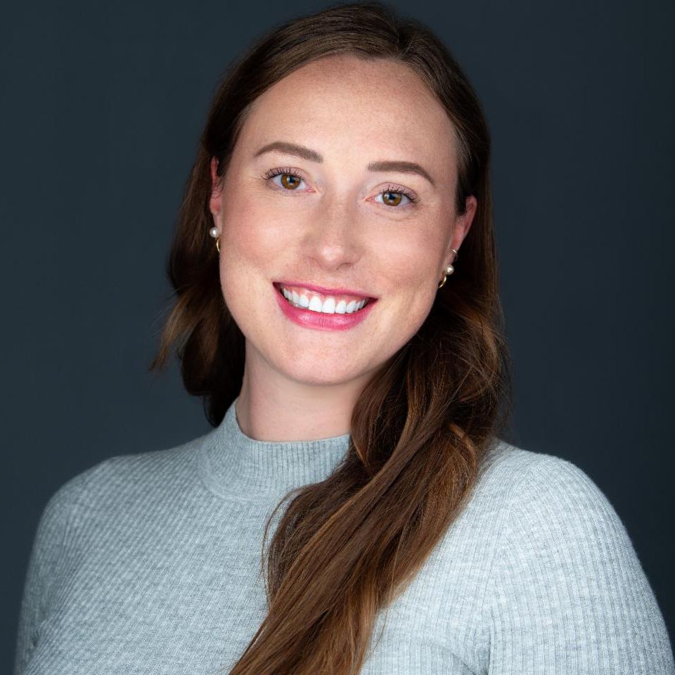 podcast cover image of a woman smiling