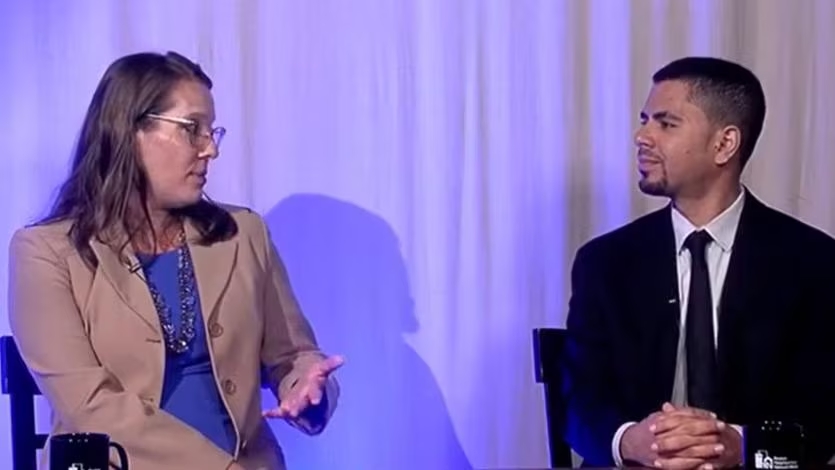 Brenda Kirouac and Mathieu Martinez from Federal Home Loan Bank of Boston speak during the Visions of Employment Webinar