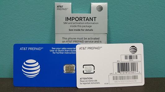 good quantity available >>> at&t prepaid nano sim cards !
