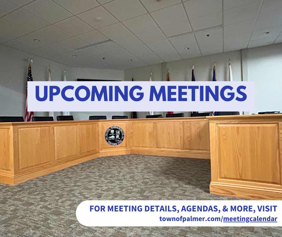 For Meeting Details, Agendas, & more, visit townofpalmer.com/meetingcalendar